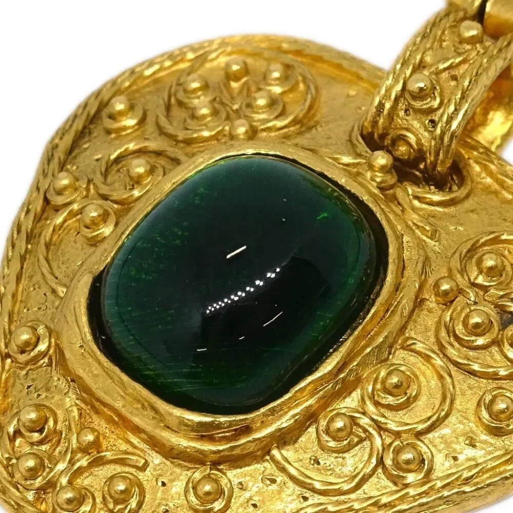 Chanel Brooch Pin Gold Gripoix 94A 175996 - Picture 2 of 4